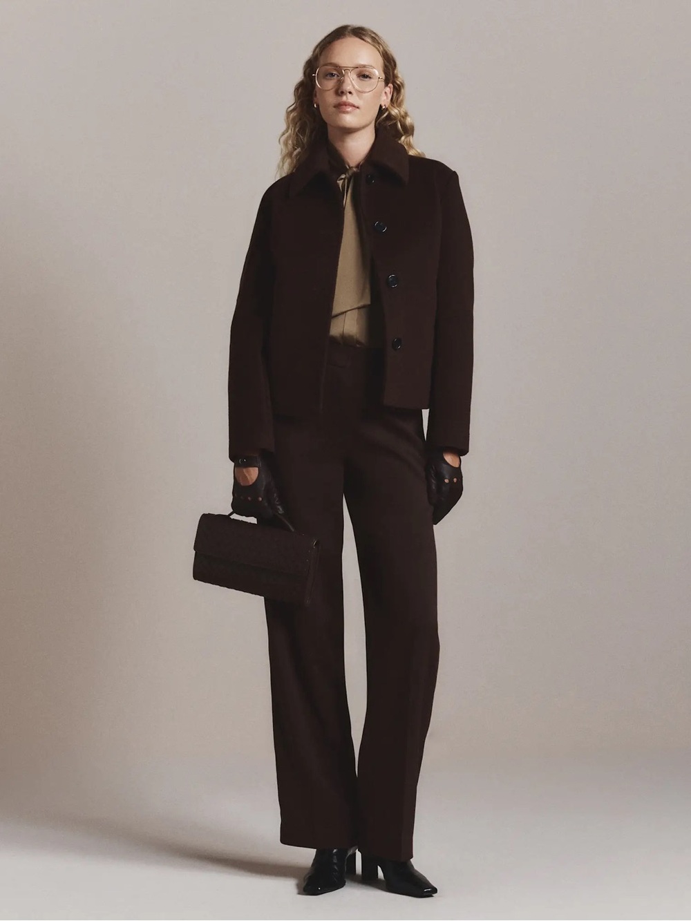 Stretch Crepe Classic Trouser Pants
